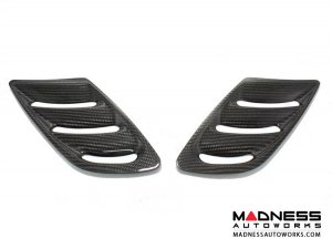  Alfa Romeo Stelvio Hood Air Vent Trim Kit - Quadrifoglio - Carbon Fiber